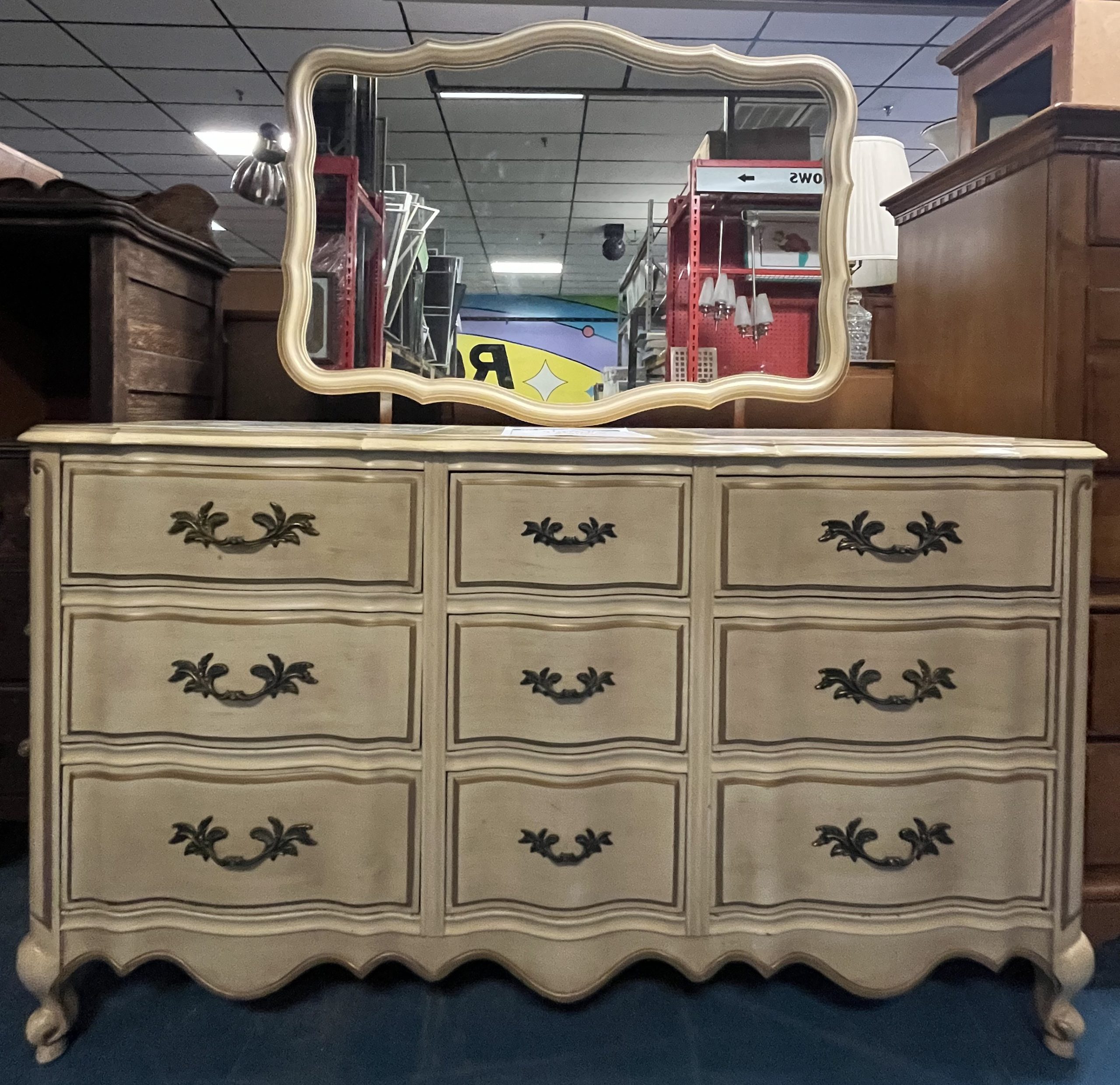French Provincial Dresser & Mirror $395.00